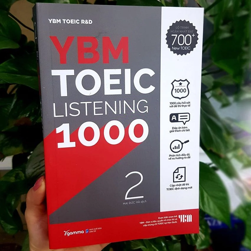 Khám phá sách YBM Toeic Listening 1000 - Volume 2